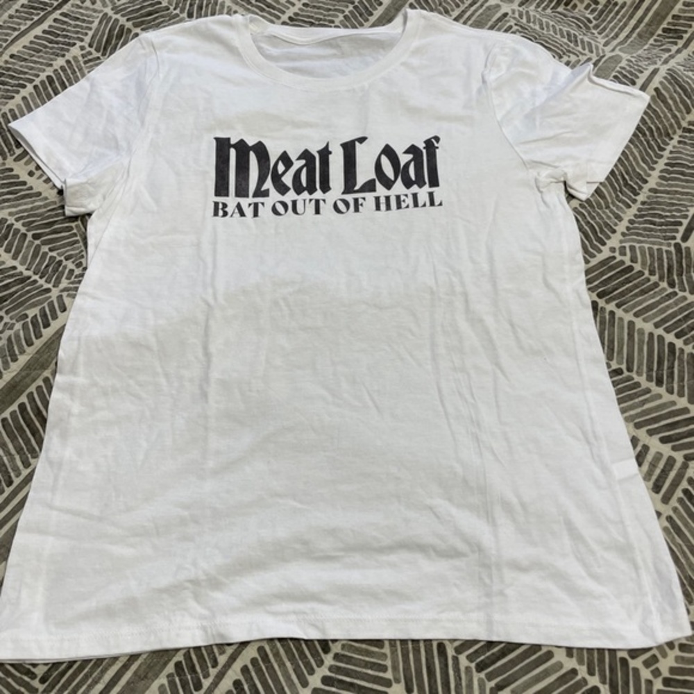 Meatloaf White Graphic T-Shirt